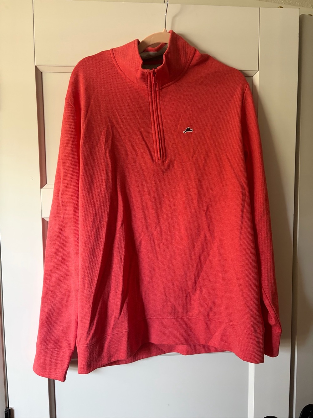 Vineyard Vines Martha’s Vineyard Coral Quarter-Zip Sweater